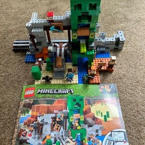 LEGO Minecraft The Creeper Mine 21155 100% Complete